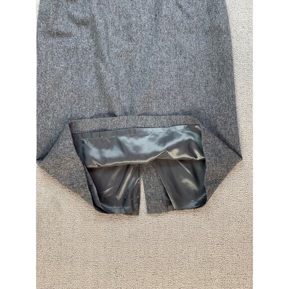 Joan Leslie Pencil Skirt Knee Length Career Business Wool Gray Size 10 - Picture 4 of 10